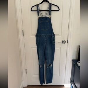 Forever 21 Blue Denim Overalls